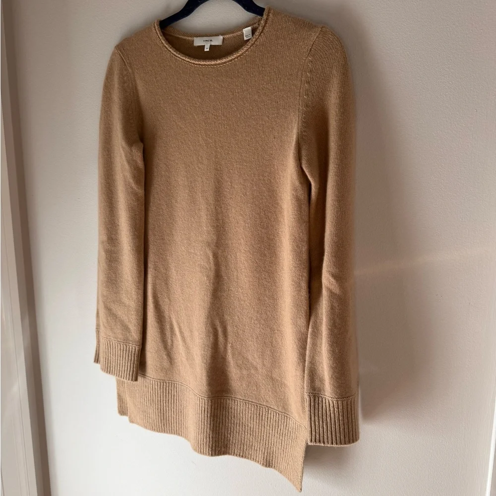 Vince Cashmere Tunic Crewneck Sweater